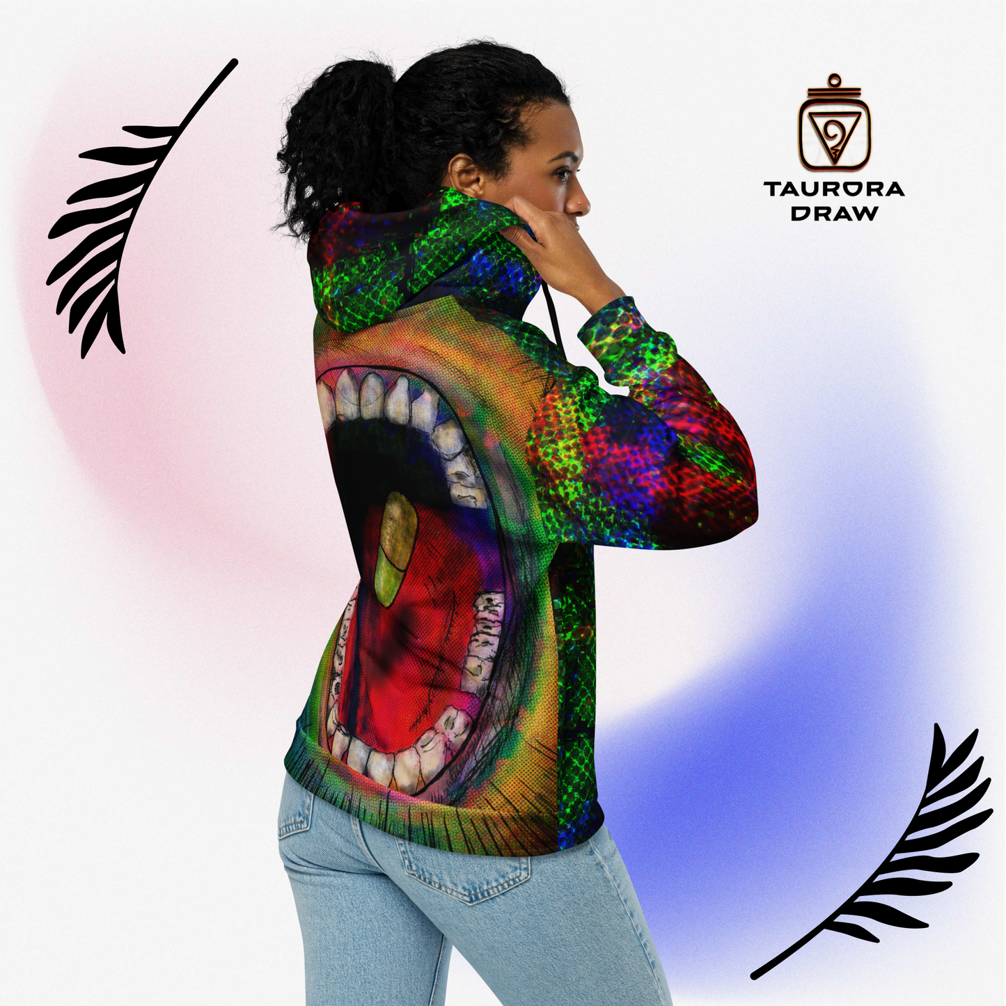 Sudadera con capucha y cremallera unisex