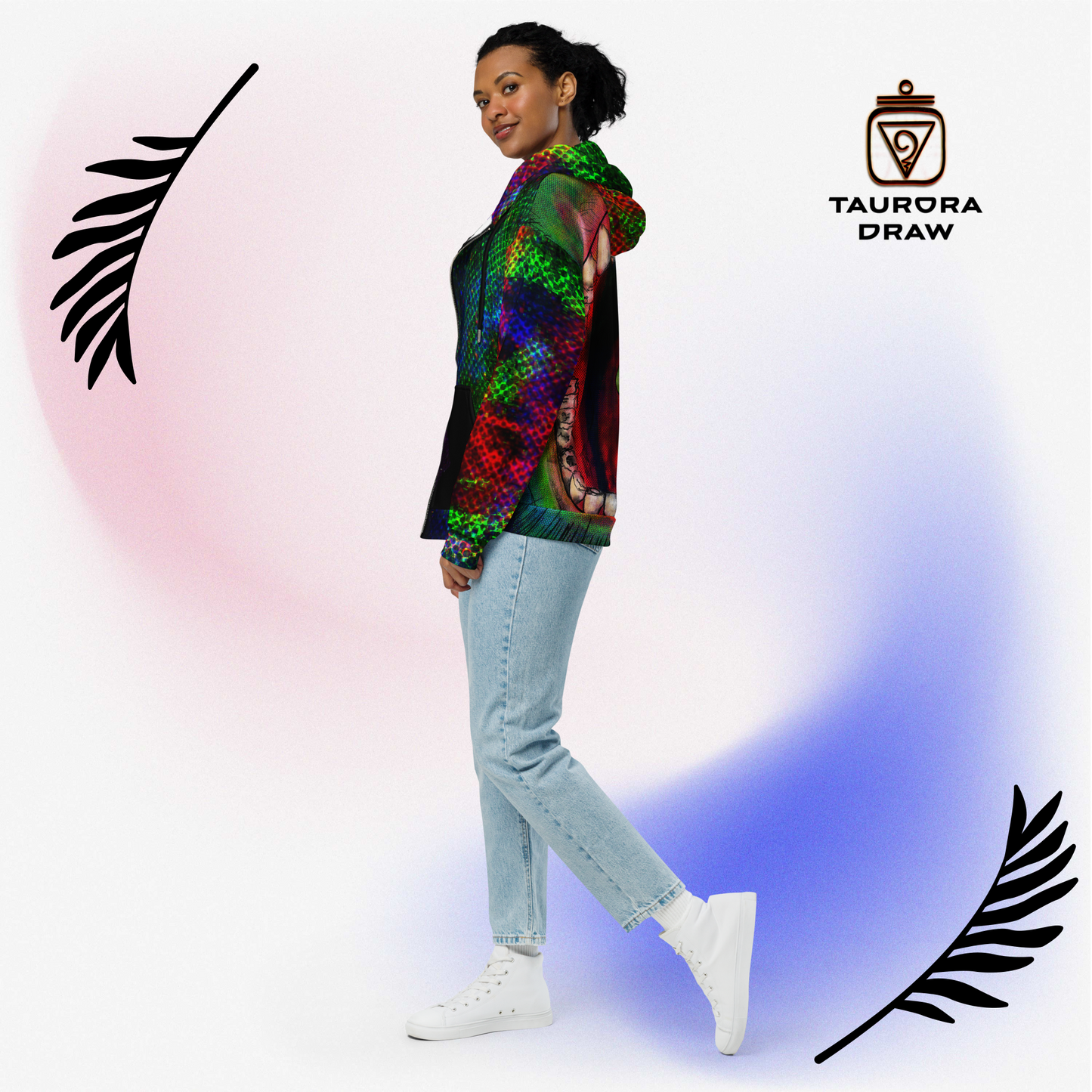 Sudadera con capucha y cremallera unisex