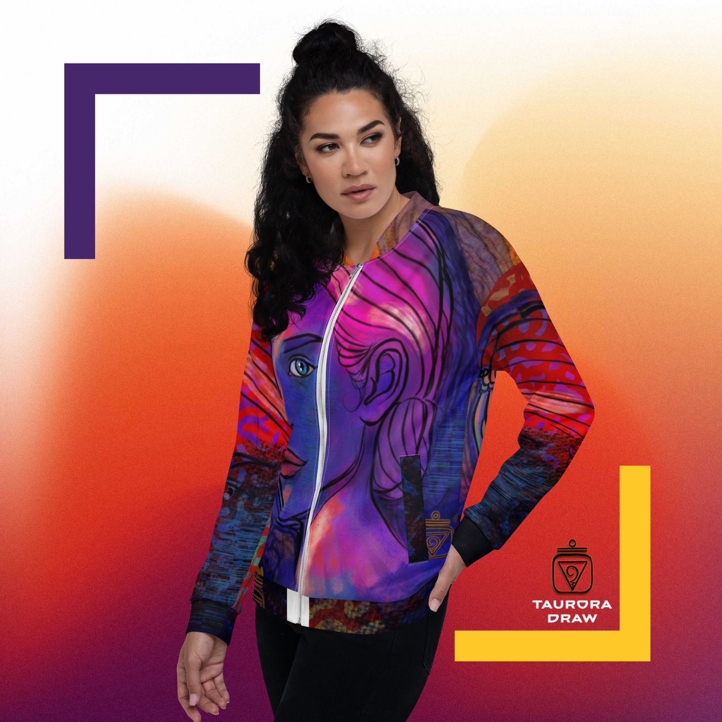Chaqueta bomber all over unisex