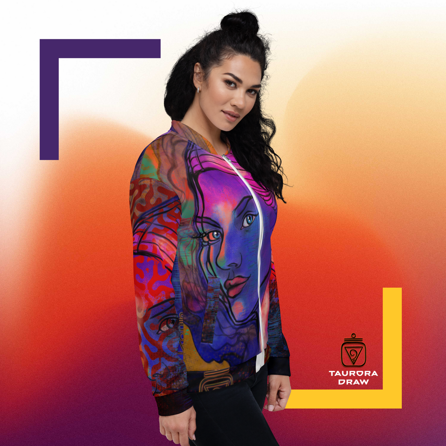 Chaqueta bomber all over unisex